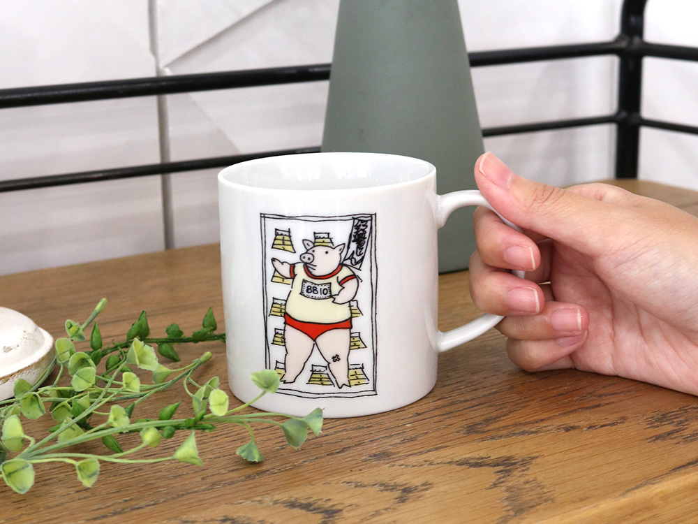 個性豊かなぶーちゃん柄が楽しい！マグカップ(B) | カタログ - 矢場と