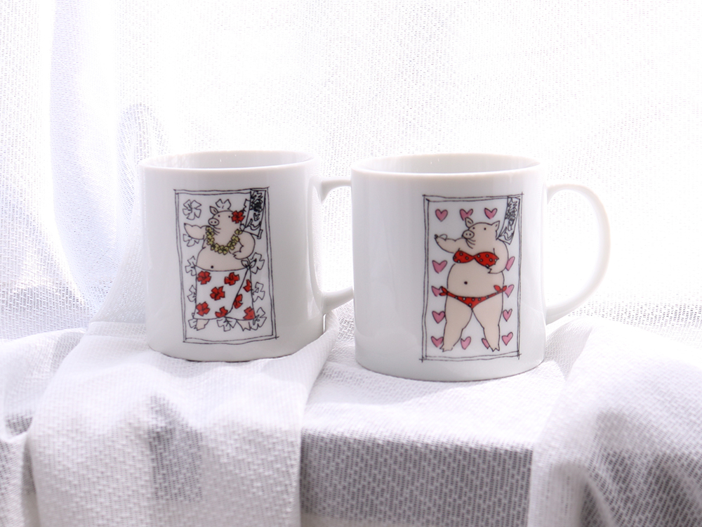 個性豊かなぶーちゃん柄が楽しい！マグカップ(E) | カタログ - 矢場と